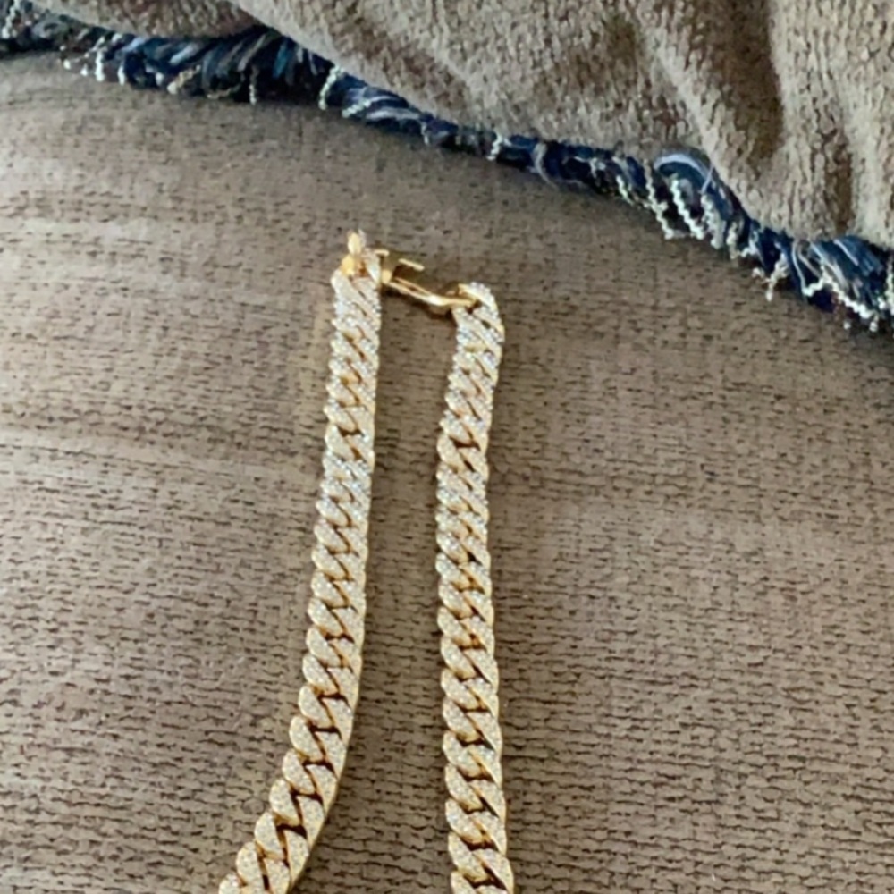 18 K Cuban link diamond Chain